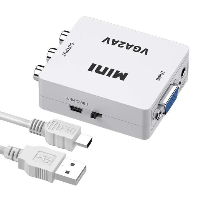 CONVERTER VGA TO AV / VGA TO RCA/Converter Adapter VGA to AV TERBAIK