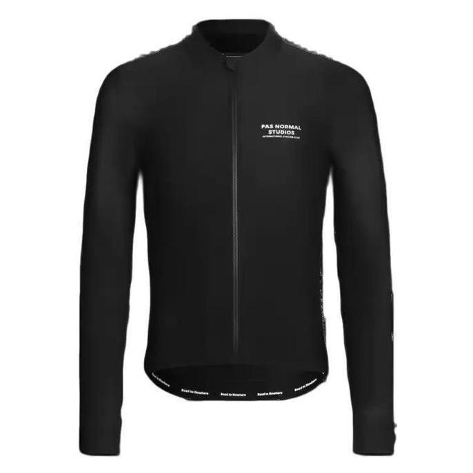 Jersey Sepeda Pria Lengan Panjang Pns Pas Normal Studios Mechanism Long Sleeve Jersey Ss25 Hitam Bla