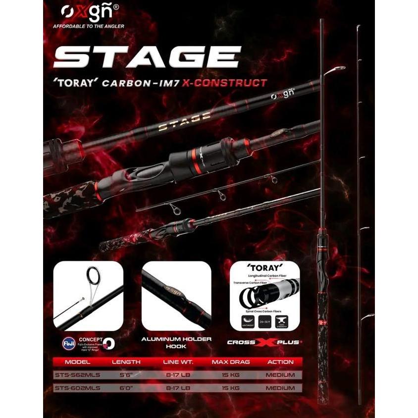 OXGN Joran Carbon Solid Stage 602 8-17lbs