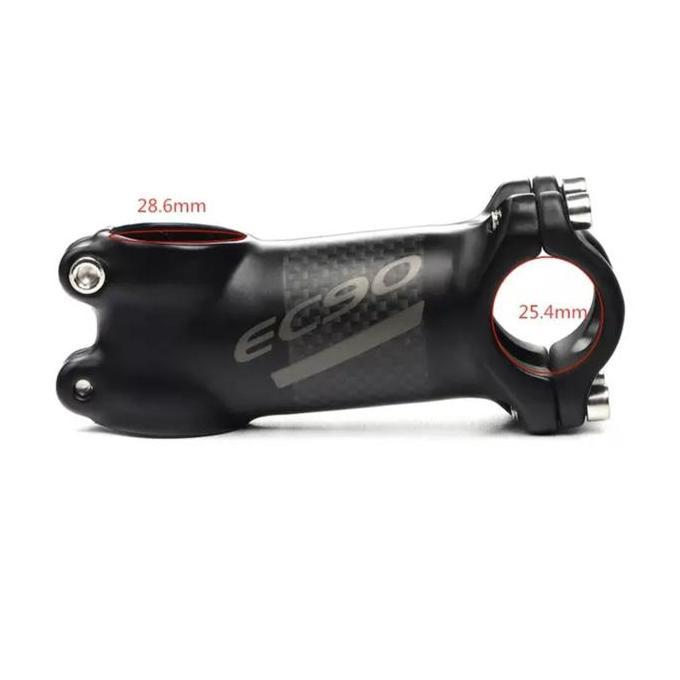 EC90 Stem Size 25.4mm Alloy Carbon Handlebar Stem Sepeda Pushbike Balance Bike BMX CO
