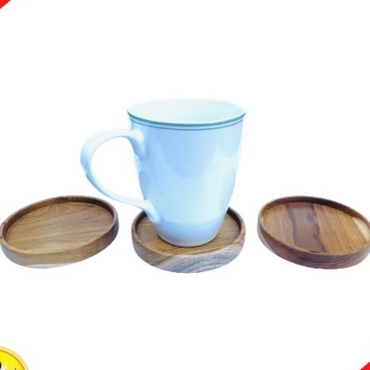 TATAKAN GELAS KAYU JATI / COASTER JATI / TATAKAN KAYU