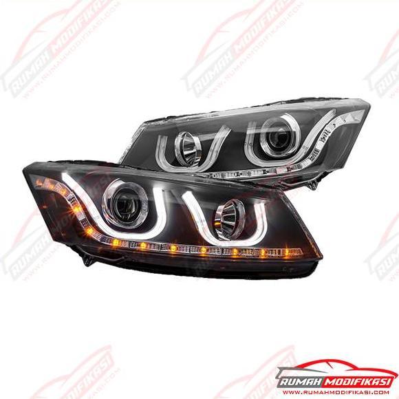 HEAD LAMP - HONDA ACCORD 2008-2013 - EAGLEEYES - DOUBLE U RIM