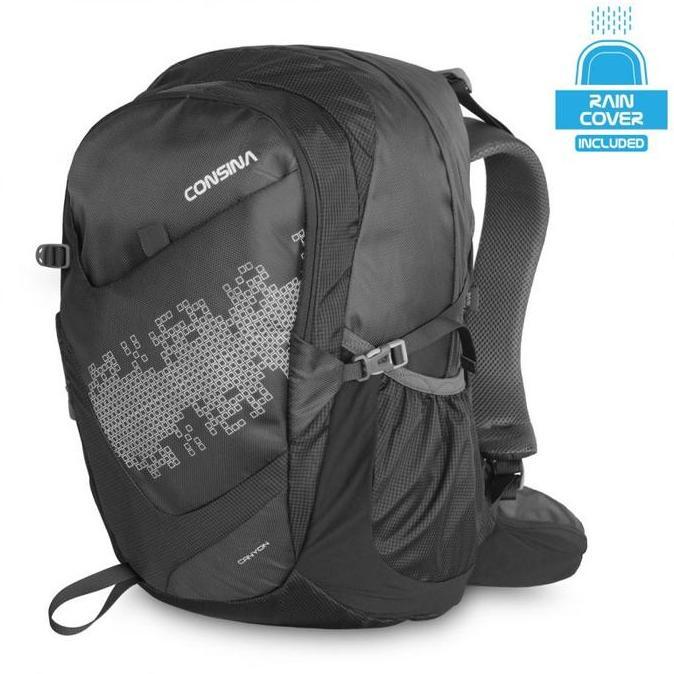 Tas Consina Grand Canyon 30l 30liter Black bacpack consina 30 l daypack ransel semi carrier tas pung