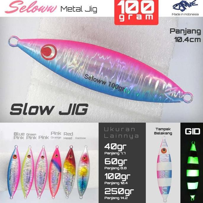 Metal Jig Zamve Seloww 100Gr Metal Jig 100Gr Metal Jig 100Gram