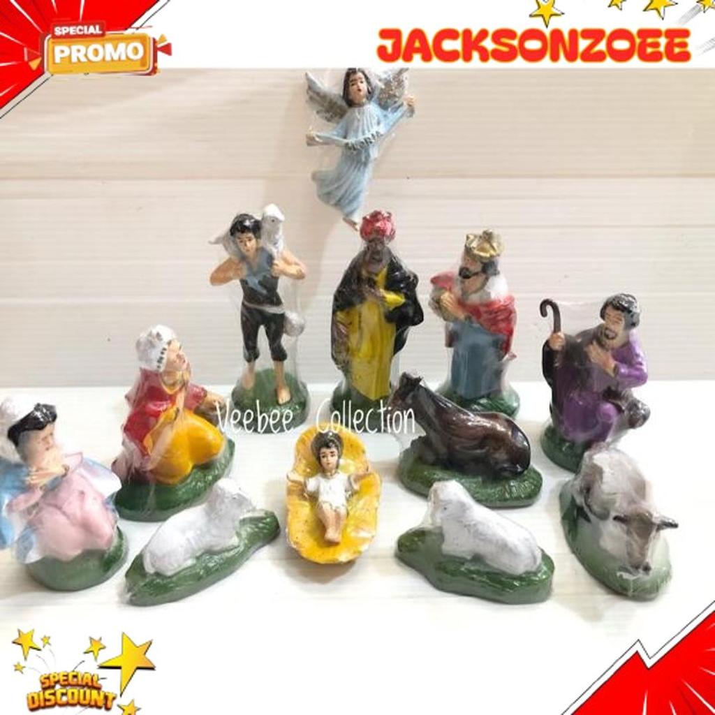 Langsung Kirim Patung Kelahiran Yesus 11Cm/ Diorama / Hiasan Pohon Natal/ Patung Yesus Kecil/ Patung