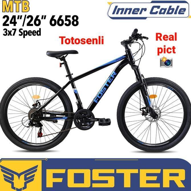 Sepeda Gunung Mtb 26 Inch Foster 6658 Sepeda Untuk Dewasa 26 Inch