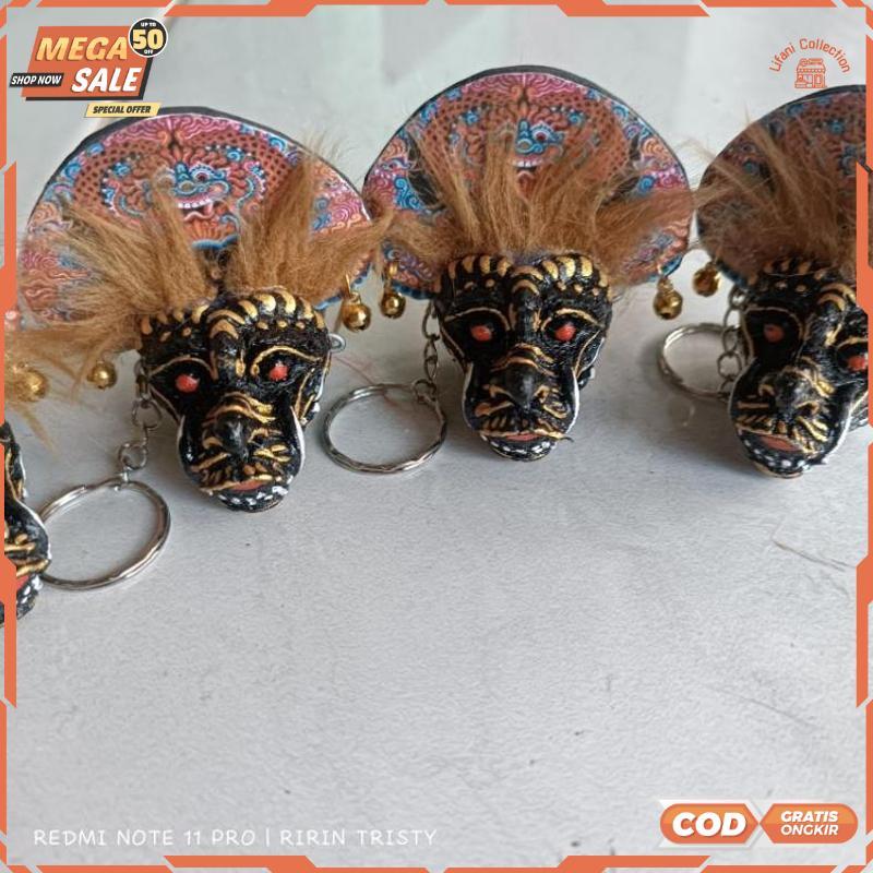 Diskon Gantungan Kunci Barongan Resin Miniatur Unik - RO30-1511 2025 COD Termurah Terlaris Berkualit