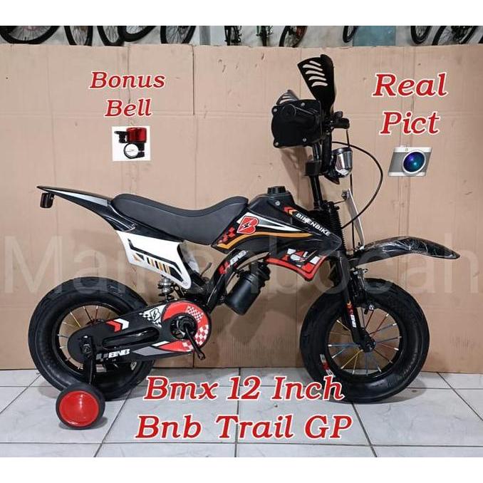 Sepeda Anak Laki Laki Motor Trail Bmx 12 Inch Bnb Gp Trail