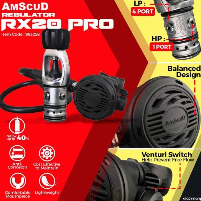 Spesial Regulator Amscud Rx20 Pro - Alat Scuba Diving