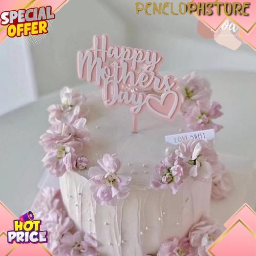 Cod Topper Happy Mother'S Day Hiasan Kue Hari Ibu Mother Day Untuk Mama Ibu Mom
