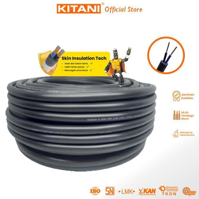 Kitani - Nyy 2X1.5 Mm - 100 Meter - Kabel Listrik Tembaga Kawat