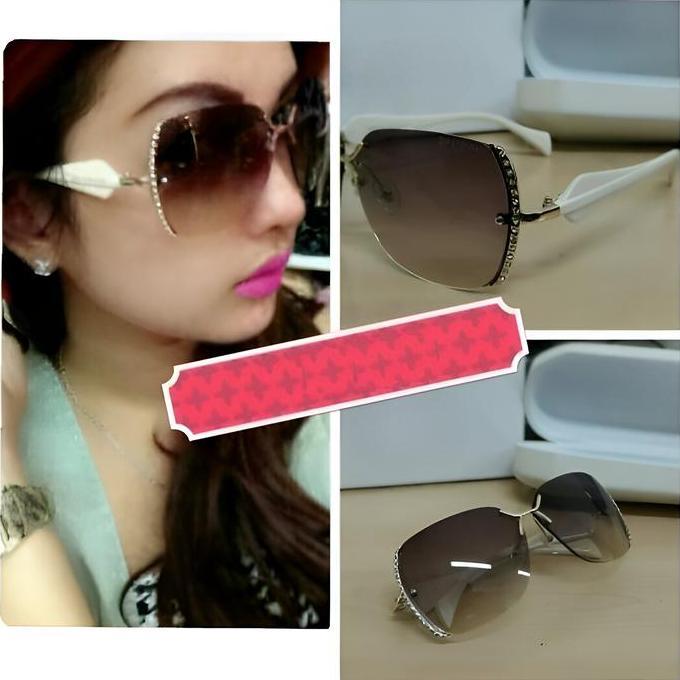 SALE Sunglasses  Kacamata Fashion CLEO DIAMOND Best Seller  RC-026 + Hardcase & Box Kacamata