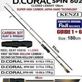JORAN KENZI DCORAL 602 Fuji Guides 6-15lbs 8-17lbs 10-20lbs Spinning pancing