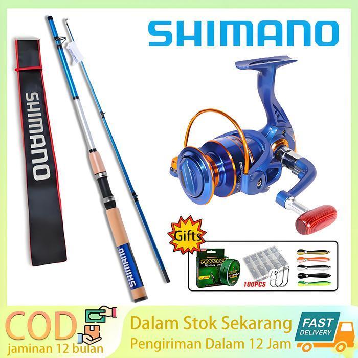 Shimano Set Pancing 1.8M-3.0M Joran Pancing 1000-7000 Reel Pancing Senar Pancing Umpan Combo Pancing