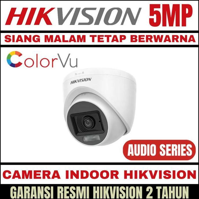 Camera Cctv Hikvision 5Mp Indoor Colorvu Kamera Colorfull Cctv