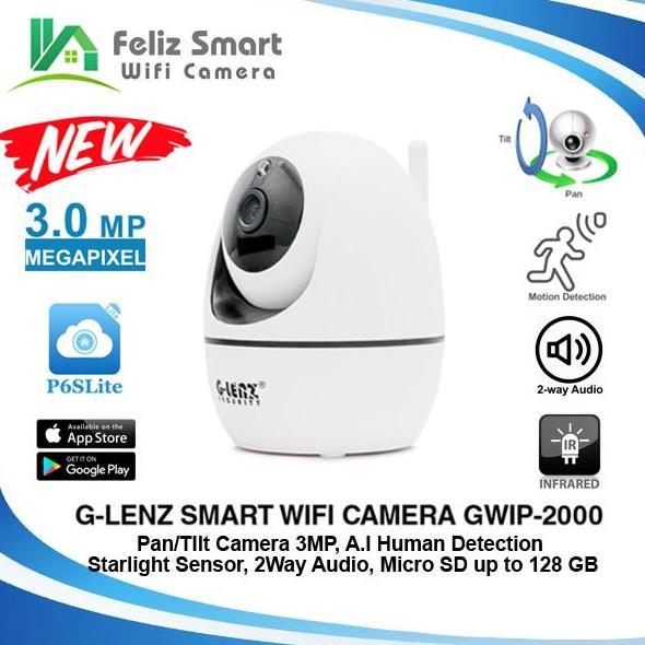 Glenz Smart Cctv 3Mp Camera Wifi Indoor Cctv - Gwip 2000