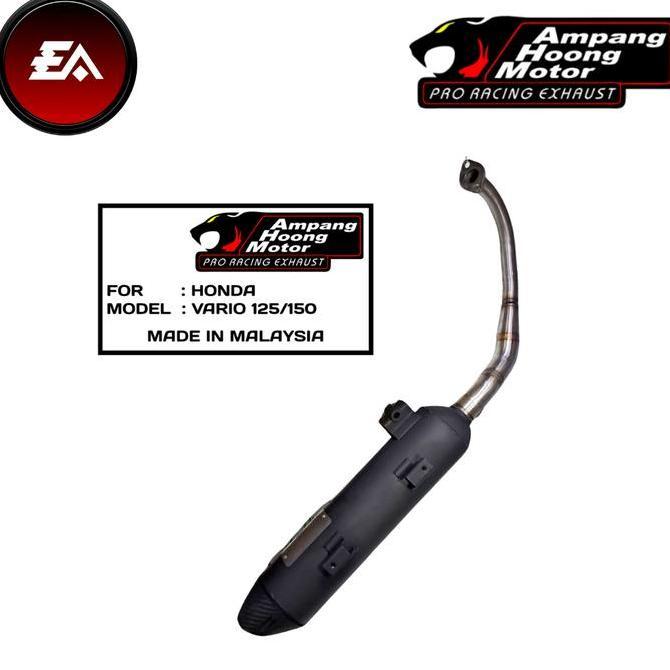 AMPANG HOONG MOTOR Muffler Knalpot Racing Tsukigi Racing AHM Beat Vario Scoopy aerox Lexi Mio J Mio 
