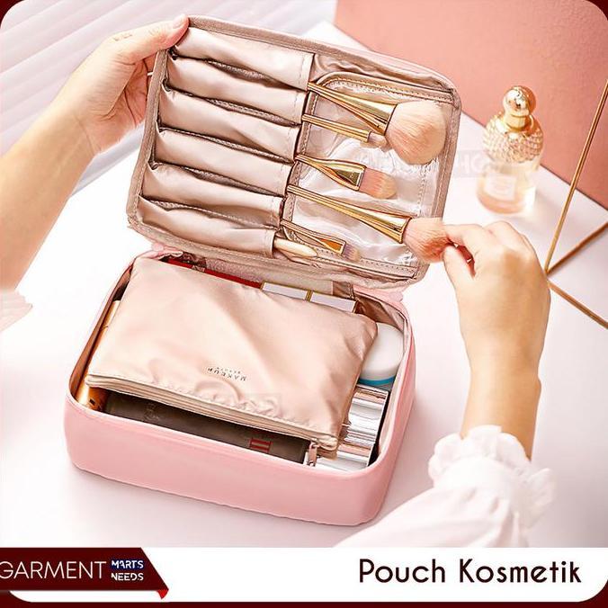 Tas Pouch Kosmetik Skincare Wanita Tas Koper Traveling Anti Air Portable Premium Waterproof