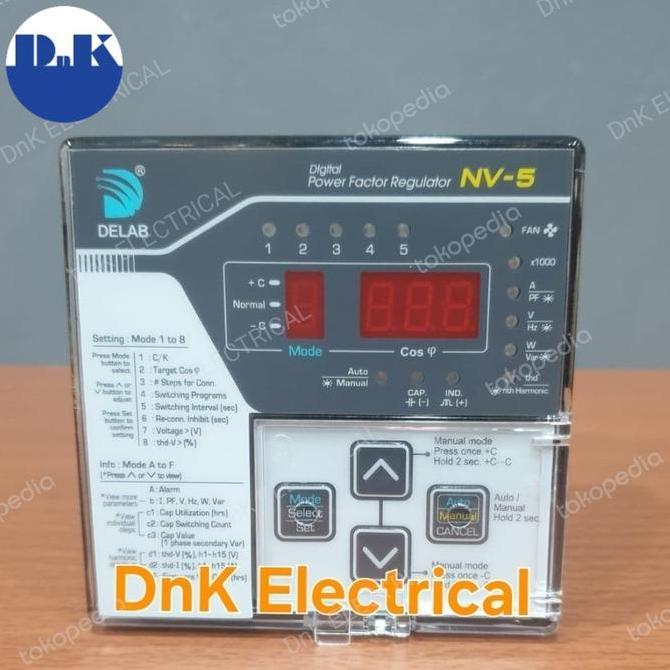Power Factor Regulator Merk Delab 5 Step Terlaris