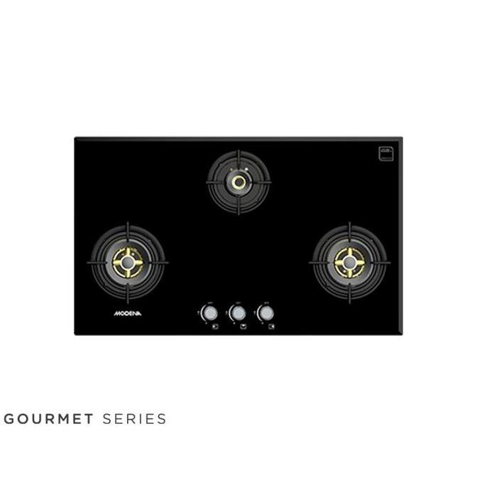MODENA BH6935LF Kompor Gas Tanam 3 Tungku full brass burner advance safety BH 6935 LF Garansi Resmi