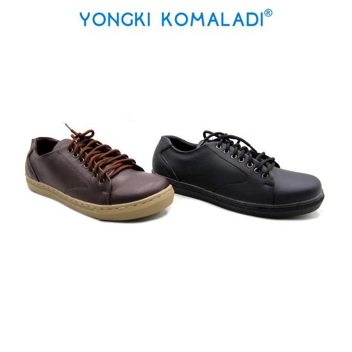 [ Original ] Yongki Komaladi Sepatu Casual Ol-Ocn2431-22 Men Coklat Hitam Shoes Pria Sneaker Merah K