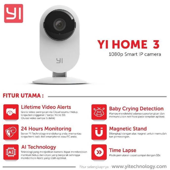 Terlaris Yi Home Camera 3 1080P Hd Wifi Smart Cctv Global Version