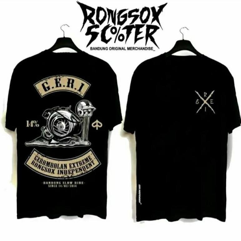 Kaos Distro Premium Vespa Geri Rongsok Scooter Cotton Combed 30S