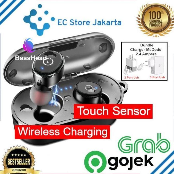 Tozo T10 TWS Stereo Headset Wireless Earbuds Wireless Charging IPX8