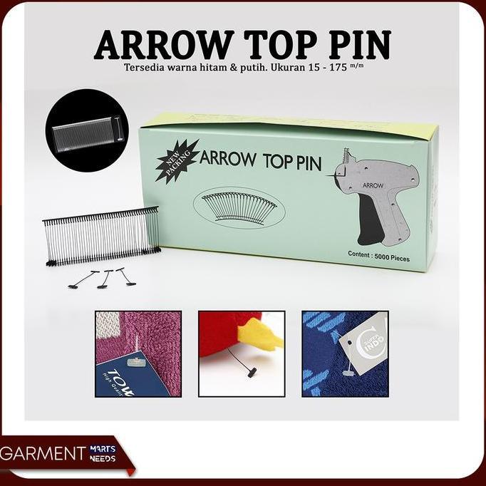 Arrow Top Pin Tag Pin Isi Refill Tag Gun Putih
