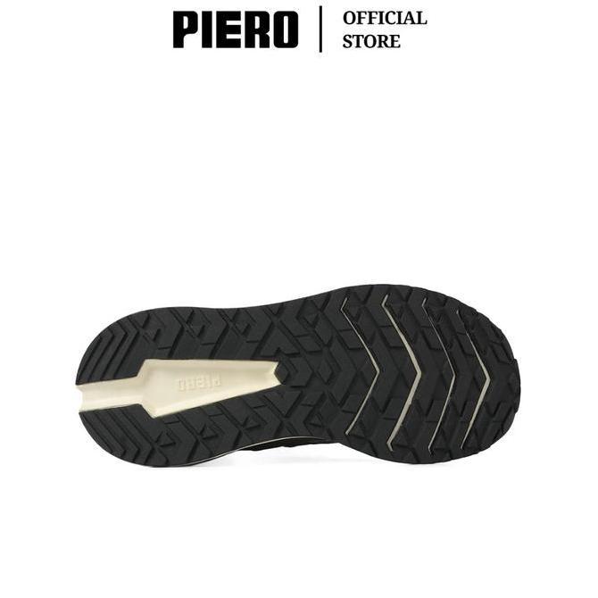 Piero Sepatu Sneakers Pria Jogger 24 Olive Off White Coffee Pie1000213