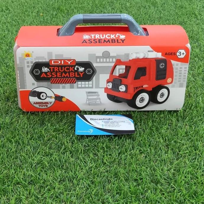 Diy Truck - Engineering Toys - Assembly Box - Fire Truck Mobil Beko