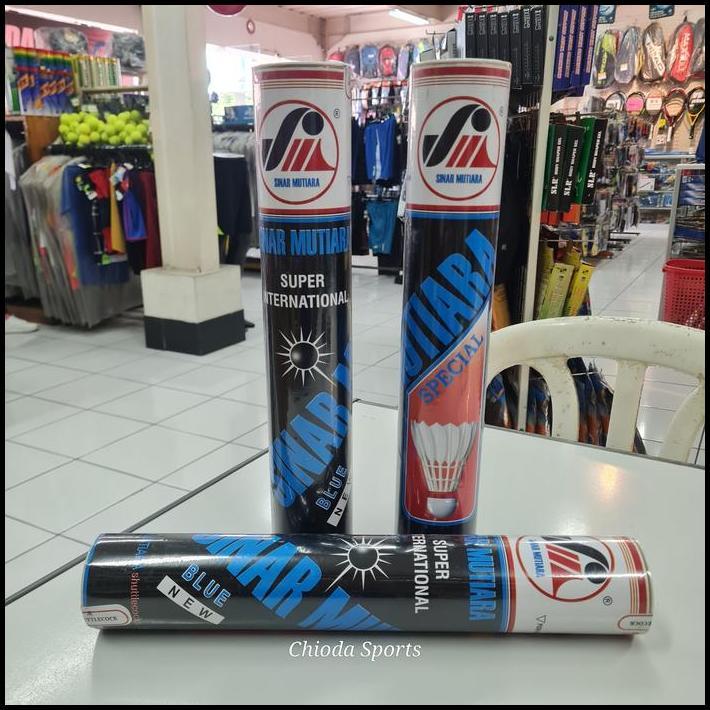 Shuttlecock Shuttle Cock Kok Badminton Bulutangkis Sinar Mutiara Special Biru Lancip Spin best selle