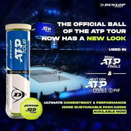Bola Tenis Dunlop Atp Official Ball Isi 4 / Bola Dunlop Atp Isi 4