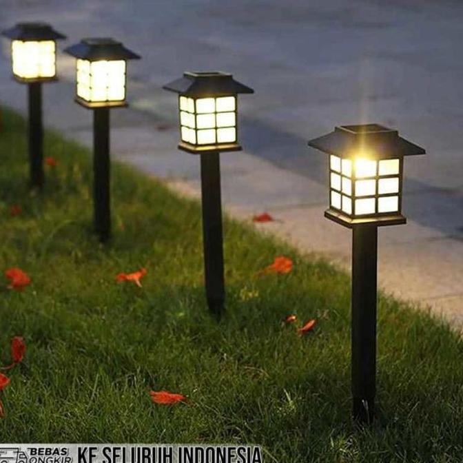 WRIGHTS Lampu taman solar tancap LED tenaga surya matahari klasik unik
