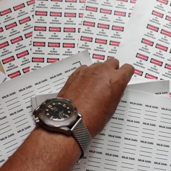 SAPPHIRE stiker peringatan jangan lupa kunci/gembok pintu