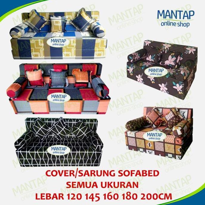 cover sofa bed inoac / sarung sofa bed sofabed 120 145 160 180 200cm