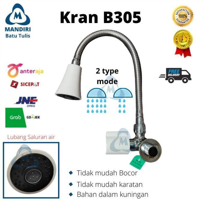 Keran Air Kran Angsa Fleksible Sus 304 Kran Cuci Piring Stainless Terbaik