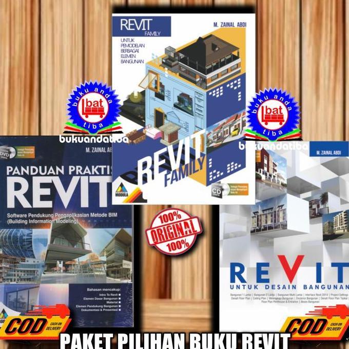 Paket Buku Revit Family - Revit Desain Bangunan - Revit Praktis