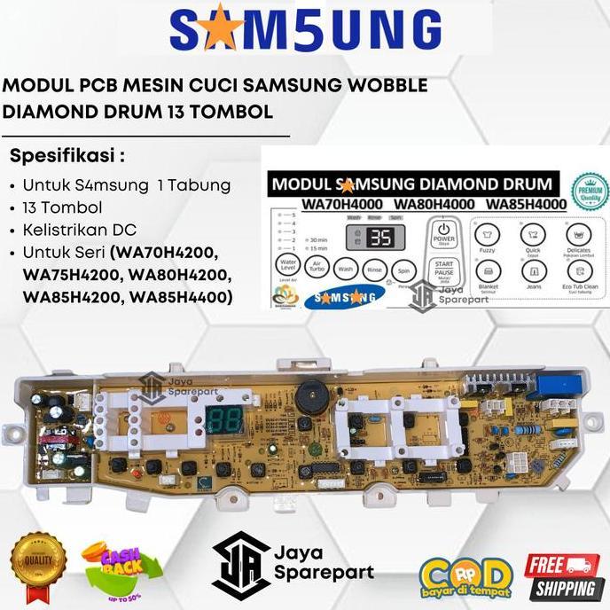 Modul PCB Mesin Cuci S4msun9 WOBBLE WA70H4200 WA75H4200 WA80H4200 WA70H4000SG/SE WA85H4400SS WA80H40