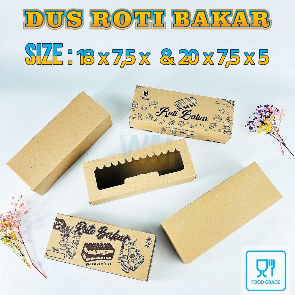 Dus Roti Bakar Bandung / Kotak Roti Bakar / Dus Box Roti Bakar Lamainasi / Kemasan Roti Bakar / Box 