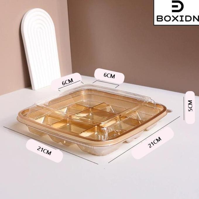 New- Box Mika mooncake 75gr Box mika sekat 9 box kue bulan 83gr Tray Kue