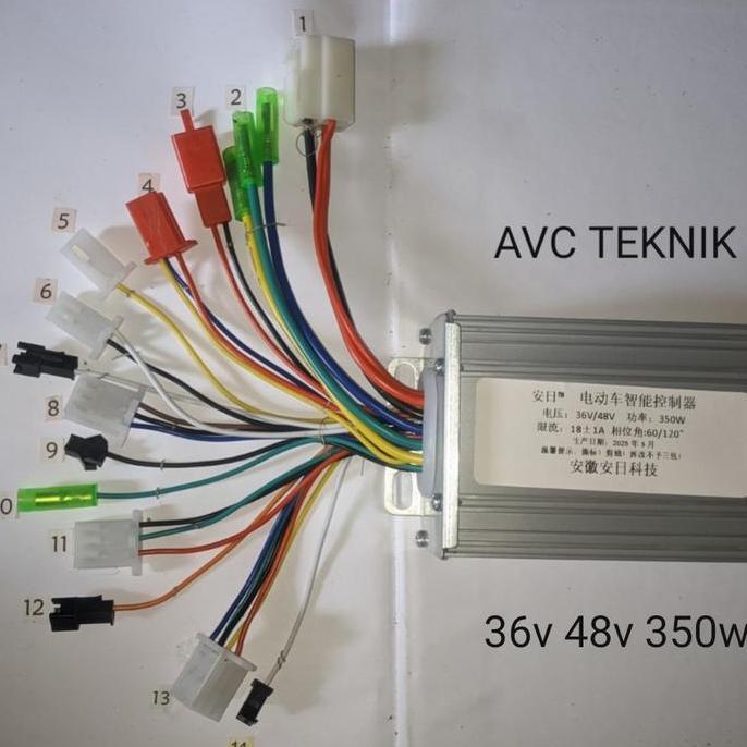 controller sepeda listrik 36v/48v 350watt kontroller bldc