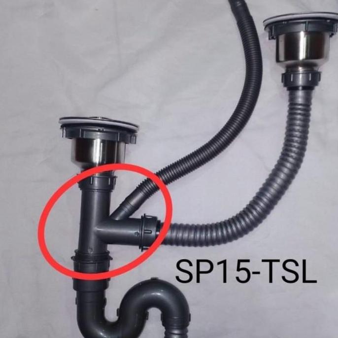 New- AFUR SELANG PEMBUANGAN BAK CUCI PIRING KITCHEN SINK WASTAFEL 2 LUBANG