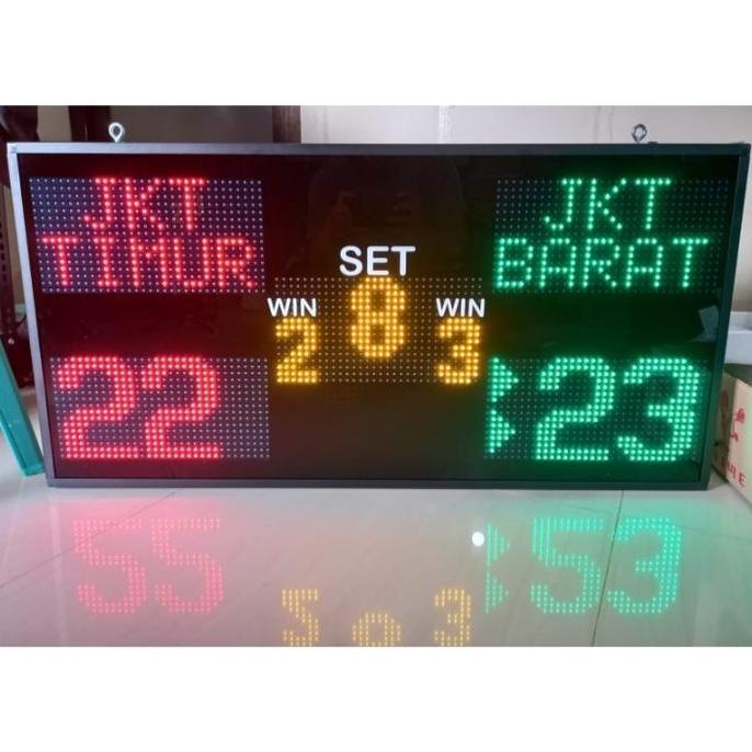TERMURAH - Scoreboard Badminton Voli dengan nama Team / Player Papan Skor Digital