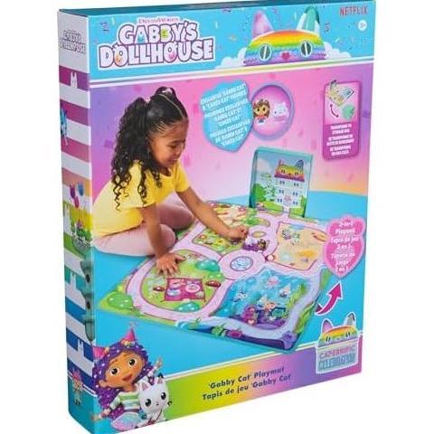 Gabby's Dollhouse, Gabby Cat Playmat, with 2 Figures, Dollhouse Accessories