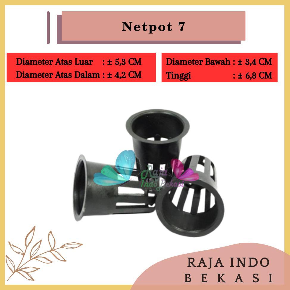 Promo Cod Netpot 7Cm Tinggi Hitam Diameter 5Cm Tebal - Netpot 7 Cm Hidroponik Grosir Murah - Netpot 
