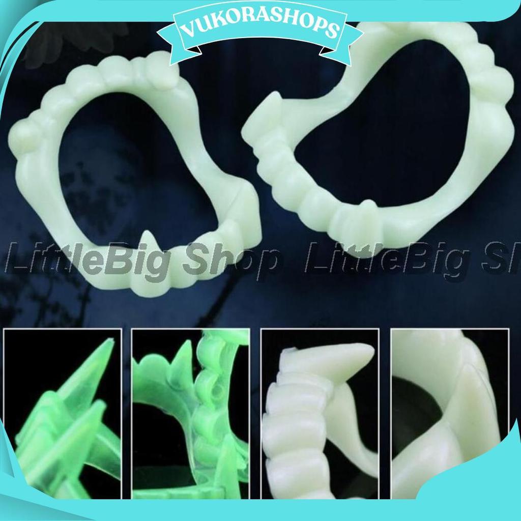 Ready Gigi Drakula  Palsu Glow In The Dark Elastis L Sale