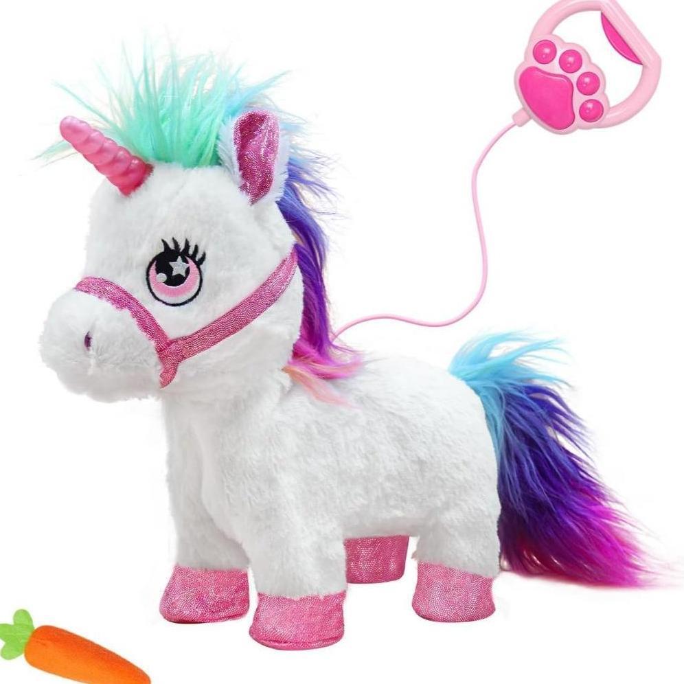 Your Magical Unicorn Pet, Interactive Unicorn Toys Walks, Sits & Eats, Comes with Leash,