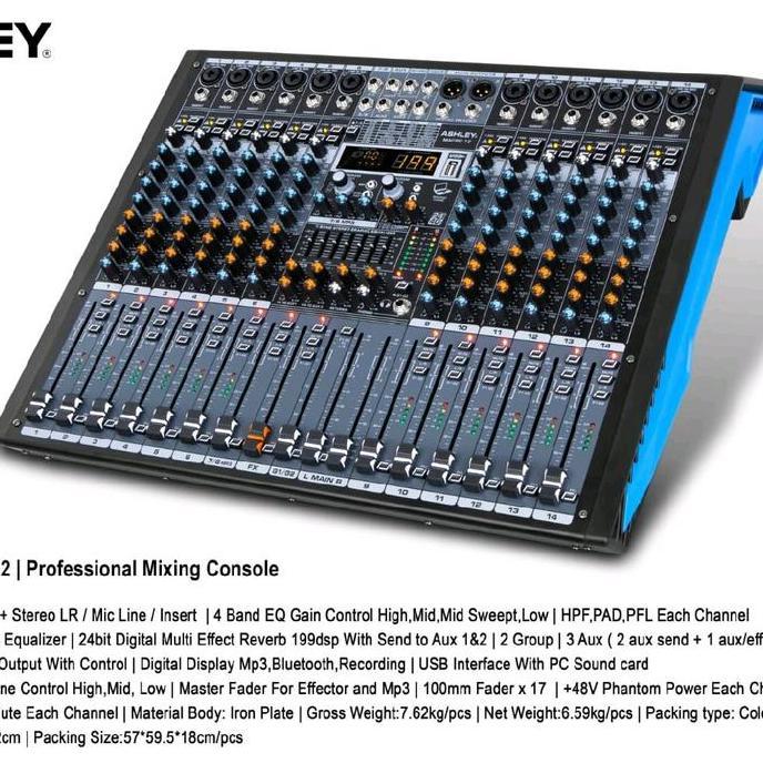 MIXER AUDIO ASHLEY MACRO 199DSP 12 CHANNEL