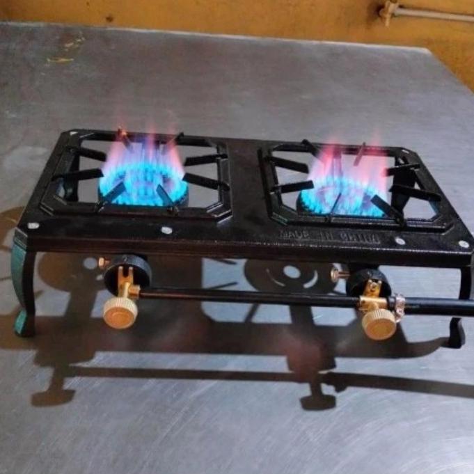 Kompor Seribu Mata 2 Tungku Mini + selang dan Regulator